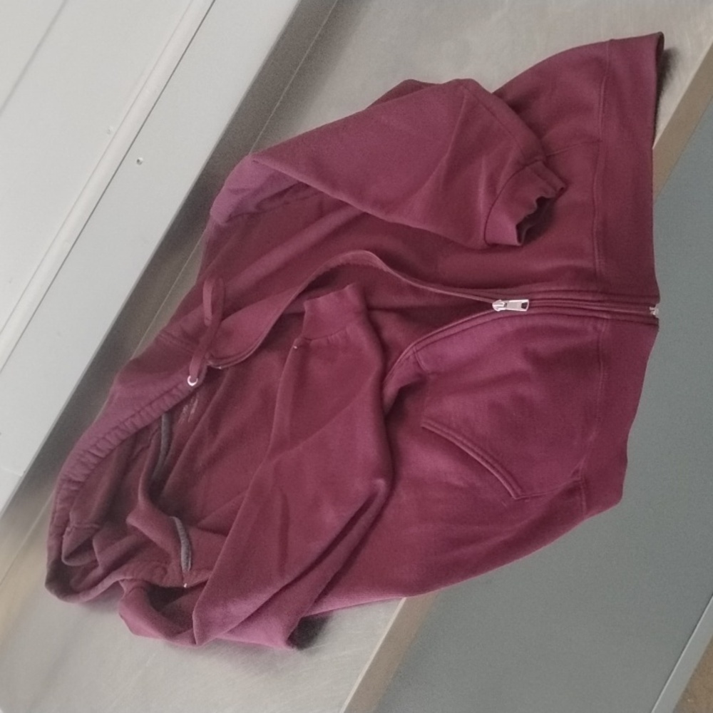 Fruit of the Loom Maroon Fleece Hoodie Cotton and Polyester